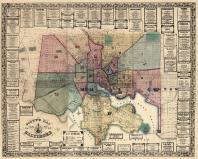 Baltimore 1856 Wall Map 36x44